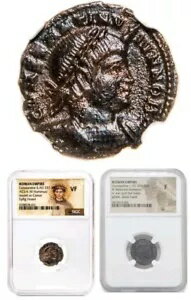 ޻ AE3/4 󥹥ƥ̥ 1  2  JR © (AD 316-340) NGC(VF) (F)  ...