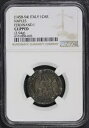 (1458-94) イタリア ナポリ フェルディナンド 1 世 シルバー 1 カリーノ (2.94g) NGC クリップ