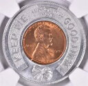 1945 リンカーン ウィート ペニー セント ケース入り ジーンズ ファニー ハウス クリーブランド オハイオ州 NGC MS65