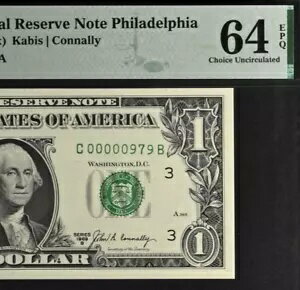 1969B $1 FRN եǥե PMG 64EPQ 3 β̥ꥢֹ 00000979 Ƥޤ