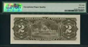 コスタリカ 1967、2 コロンズ、P235、PMG 58 EPQ AUNC
