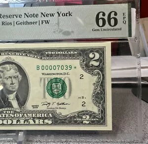 ?? 2009* ˥塼衼  $2 FRN (B* ֥å) PMG 66 EPQ Gem Unc. 128,000