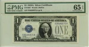 1928A $1 С Fr# 1601 XA ֥å PMG Gem65 EPQ