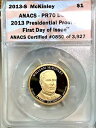 2013-S マッキンリー プレジデンシャル $1 ANACS PR70DCAM 簡単最安値 Ebay* CHRC