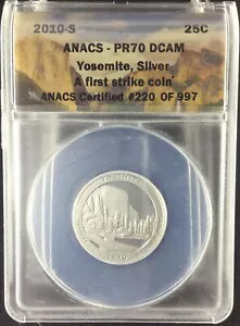 2010S ANACS PR70 DCAM ヨセミテ シルバー 