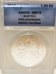 2013 オーストリア フィルハーモニー管弦楽団 1 オンス .999 1.5 EU ANACS MS70