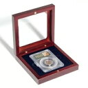 1 スラブ コイン ディスプレイ ボックス マホガニー ウッド スタイル PCGS NCG ANACS ケース ウィンドウ セール付き