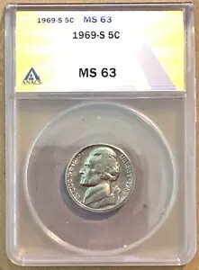 WORLD RESOURCEKINGŹۤ㤨1969-S 5c ե ˥å ANACS MS63 žפβǤʤ57,200ߤˤʤޤ