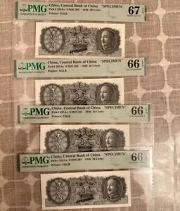 1 個中国紙幣中央「標本」1946 20 セント PMG 66 EPQ プリンター:TDLR
