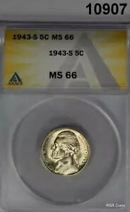 1943 S 35% С  ˥å ANACS ǧ MS66 ɼ!! #10907