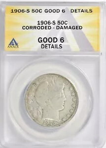 1906-S 理容室ハーフダラー ANACS G-06 詳細(3)