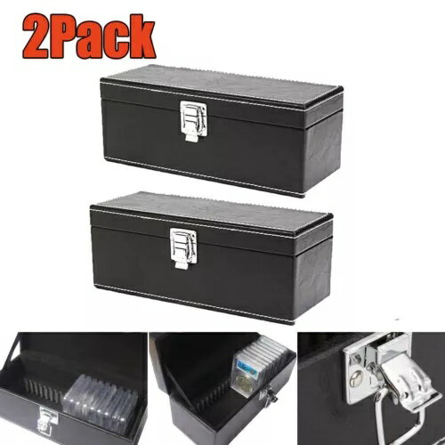 2 パック Hom オフィス収納ボックスケース NGC PCGS ANACS 認定コインホルダースラブ用