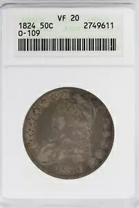 1824 ֥ꥫå 4 åץ Х ϡե顼 O-109 VF 20 ANACS