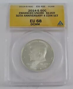 2014 S 強化 50 周年記念ケネディ ハーフダラー ANACS EU68 DCAM 5289646(3)