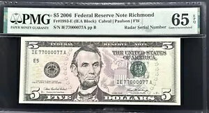 77000077-ե󥷡ե󥷡??1993-E $5 2006 ϢˮԷ-PMG  65EPQ