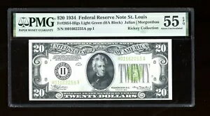 DBR 1934 $20 LGS FRN セントルイス神父205