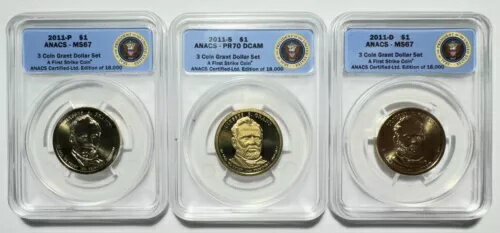 3 コイン付与ドル セット、ファース