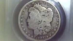 1888-O モーガン シルバー ダラー ヴァム 4 'ホット リップ' 生存者。グッド4ローボール。