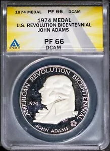 1974 シルバー アダムの最初の大陸会議 PF 66 DCAM ANACS # 7644947 + ボーナス