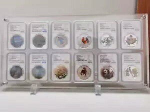 12グリッドアクリルディスプレイケース保護フレームスタンドボックスANACS / NGC / PCGSスラブ用