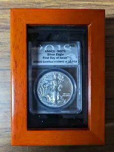 2018年 1ドル シルバーイーグル ANACS M