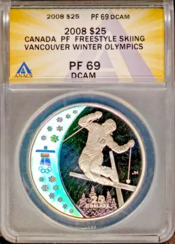 楽天WORLD RESOURCE【KING店】2008 $25 カナダ PF フリースタイルスキー ホログラム PF 69 DCAM ANACS # 7670587 +ボーナス
