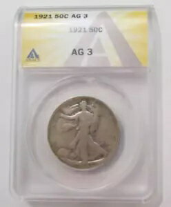 1921 WL  Хƥ ϡե顼 50c ANACS AG 3 ɹ 3 