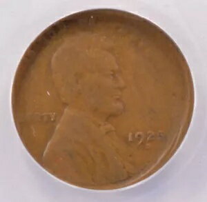 楽天WORLD RESOURCE【KING店】ANACS 1c 1925-D 小麦セントが中心から 10％ 外れて衝突 G6