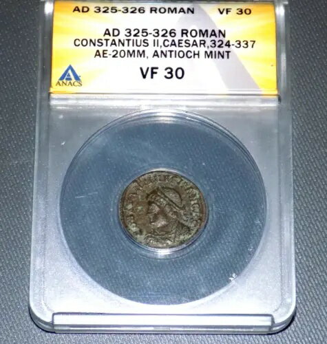 ANACS 񥳥󥹥ƥ 2  AD 325-326 奢ƥ ߥ VF 30 