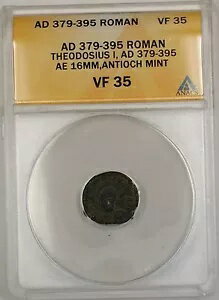 AD 379-395  ƥɥ 1  ƥ ߥ ֥ 女 AE ANACS VF 35