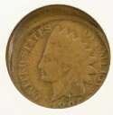 1896 1c インディアン セントが 10% オフセンターに衝突 ANACS EF40(3)