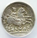 スペイン ボルスカ OSCA c150 BC シルバー デナリウス ANACS 戦士の馬 古代コイン D036