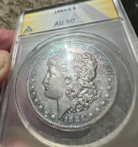1884-S ⡼ С 顼 ANACS AU50??ѡץȥ֥롼Ĵ??