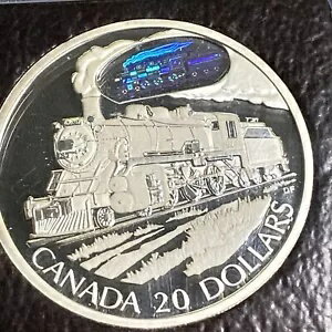2002 カナダ $20 鉄道輸送 シルバー ICG PR69 DCAM 商品番号 4836