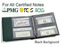 25 ライトハウス グランデ認定通貨ページ PMG PCGS 黒背景 2 ポケット