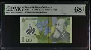 WORLD RESOURCEKINGŹۤ㤨֥롼ޥ˥ 1 LEU 2006 P-117b PMG 68EPQ - 쥢 ץեåפβǤʤ61,600ߤˤʤޤ