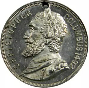 1893年 クリストファー・コロンブス世界コロンビア博覧会メダル NGC MS 62 (09-18)