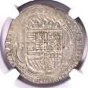 1618 フィリップ 3 世 スペイン語 オランダ ブラバント州 ブリュッセル NGC AU 58 シルバー 3 ペタード