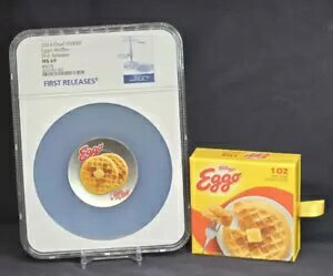 2024 チャド 5000F - 皿に盛られたケロッグのエッゴ ワッフル - NGC MS69 - 999 シルバー コイン