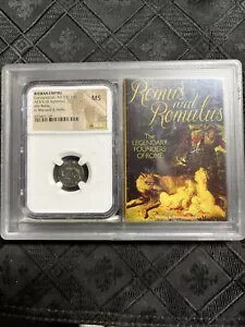 񥳥󥹥ƥ̥ c AD 330-340 AE3/4 BI Nummus She-Wolf/Twins MS NGC SC