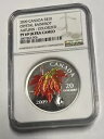 2009 カナダ S$20 クリスタル レインドロップ オータム スワロフスキー クリスタル カラーライズ NGC PF69 UC