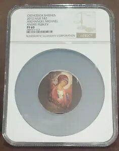 2012 NGC PF 69 ニウエ 1oz シルバー $2 「大天使マイケル」 - アンドレイ・ルブレフ