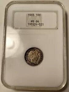 1903 Barber Dime NGC MS64 Old Fatty ۥ եĴɤޤ