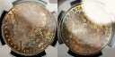 1900-O $1 モルガー ドル - PQ レインボー テクスチャー トーニング - NGC MS 65 - ビデオ - B2163