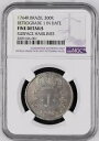 1764R ブラジル 300 レイ レトログラード 1 日付 NGC - レア エラー コイン