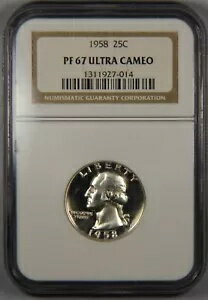 1958 ワシントン クォーター NGC PF67 
