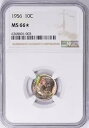 1956 P ルーズベルト ダイム 10? 90% シルバー NGC MS66* スター インクレディブ レインボー トーン コイン