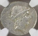 ローマ帝国 AR デナリウス - T. カリシウス c.紀元前 46 年 - NGC Ch VF