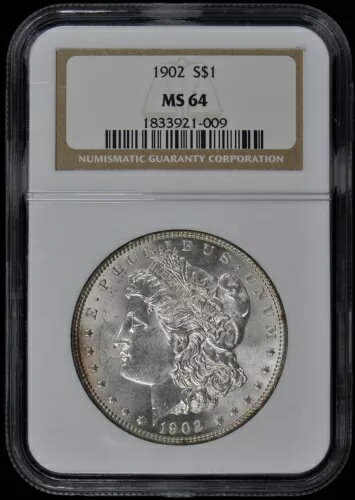 1902 モルガン ドル S$1 NGC MS64