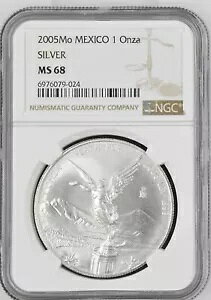 2005 Mo Mexico 1 Onza Silver NGC MS 68商品について循環/非循環 非循環メキシコの歴史時代 (1905 年から現在)構成シルバー2005 年認証番号 6976079-024グレード MS 68製造国/地域 メキシコSKU 143051NGC認証注意事項※以下の注意事項をご理解のうえ、ご購入ください■ 鑑定済みコイン・紙幣について各種コイン・紙幣の鑑定機関（NGC、PCGS、PMGなど）は、収集品の真贋鑑定およびグレーディングを行う専門機関です。鑑定後の商品は、専用ケース（スラブ）に封入され、状態を示すグレードが付与されます。■ グレードについてグレードはコイン・紙幣自体の状態を評価するものであり、ケース自体の品質や状態を保証するものではありません。製造・輸送時の影響により、以下のような状態が発生する場合がございます。- 軽微なスレ傷・拭き傷（特に光の角度で見えるもの）- ケース内部のホコリ・小さな異物（鑑定機関の検品基準を満たしている場合）- ラベルのズレ・わずかな傾きこれらは鑑定機関の基準内であり、返品・交換の対象とはなりませんのでご了承ください。■ ラベルの種類について各鑑定機関では、コイン・紙幣の状態や鑑定の結果に応じて異なるラベルが付与されます。- 通常ラベル（Standard/Regular）：一般的なグレード付き鑑定済みコイン・紙幣- オーセンティック（Authentic）：グレードなしで真贋のみ保証- 詳細グレード（Details）：クリーニング跡やエッジのダメージがあるが本物と認定- 特別ラベル（Special Label）：記念版や特定のデザインの限定ラベル - 例：NGC「Early Releases」「First Releases」、PCGS「First Strike」 などグレードやラベルの種類は、商品画像および説明文をご確認のうえ、ご購入ください。■ 在庫状況について当店の商品は海外から取り寄せております。ご購入のタイミングによっては在庫切れとなる場合がございます。その際はご連絡のうえ、ご注文をキャンセルさせていただく場合がございますので、あらかじめご了承ください。■ ご注文後のキャンセルについてご注文と同時に商品のお取り寄せを開始するため、お客様都合によるキャンセルは承っておりません。■ 配送についてお届けまでに通常2〜3週間ほどかかります。海外の祝日や天候、税関手続きにより通常より配送が遅れる可能性がございます。■ 保証について商品説明に英語で「保証（warranty）」と記載があっても、日本国内では適用されませんのでご了承ください。 当店では、商品到着後7日以内の初期不良に限り、対応させていただきます。 （返品規約の詳細については、楽天市場内の会社概要欄下部をご参照ください。）■ 商品の色・素材感について撮影環境やモニター設定により、実際の商品と色味や質感が異なる場合がございます。■ 価格変動について希少性の高い商品は市場価格の変動により、追加料金をお願いする場合がございます。追加料金に同意いただけない場合には、ご注文のキャンセルが可能ですので、ご安心ください。■ その他サービスについて海外製品の輸入代行も承っております。ショップに掲載されていない商品でもお探し可能ですので、お気軽にご相談ください。尚、業者販売（業販）や複数購入の場合、割引対応も可能です。ご希望の方はお問い合わせください。